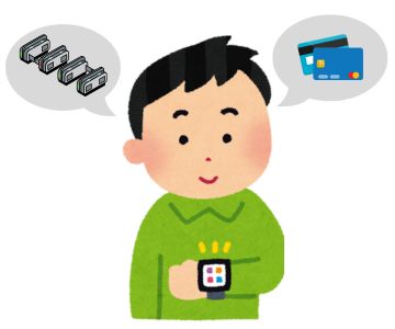 改札をAppleWatchで通過するイメージ